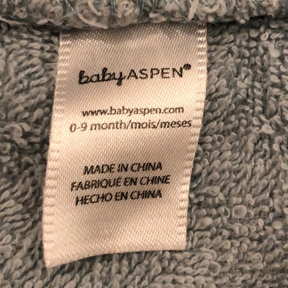 Baby Aspen Blue Terry Shark Bathrobe - Picture 3 of 5